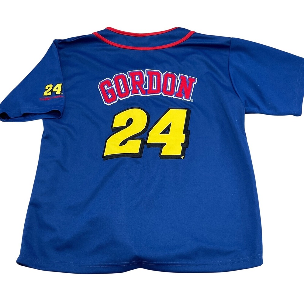 Winner‎ Circle NASCAR Jersey Men Large Blue JEFF GORDON 24 DUPONT MOTORSPORTS